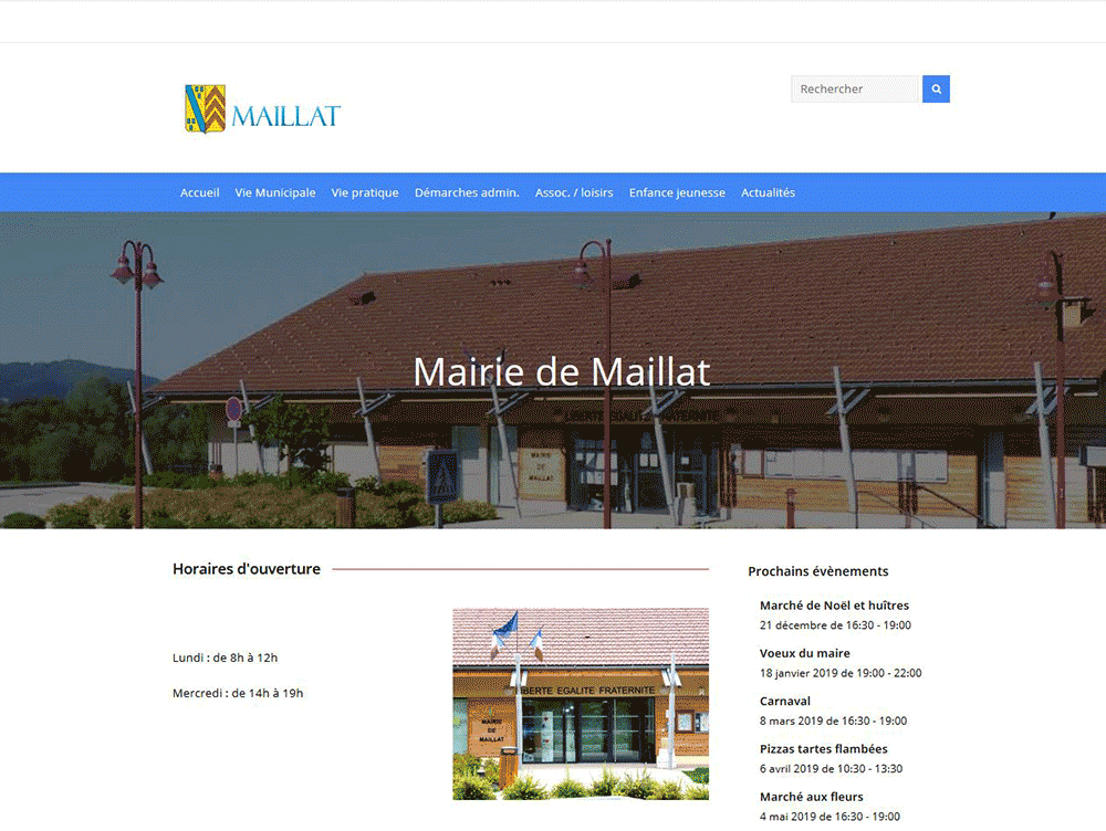 Réalisation Du Site Web Commune De Maillat