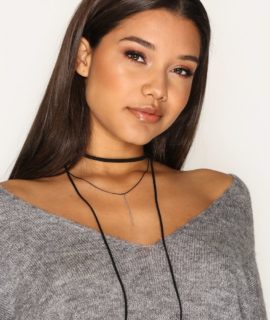 Black Laced Choker Necklace